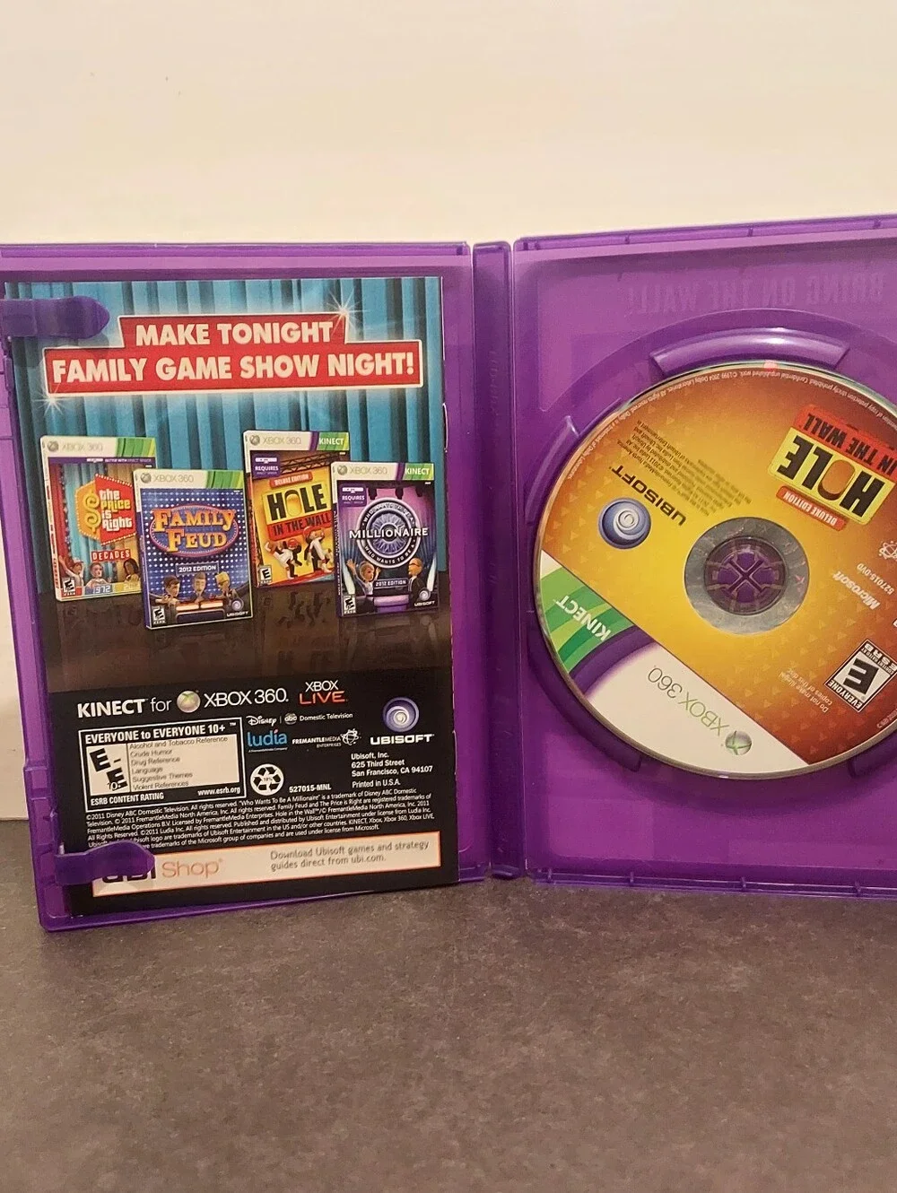 Hole in the Wall Deluxe Edition Xbox 360 Video Game Kids Toy Xbox kinect